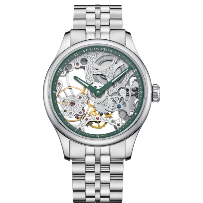 Aerowatch Renaissance Classic Skeleton Silbrig - A 57981 AA02 M