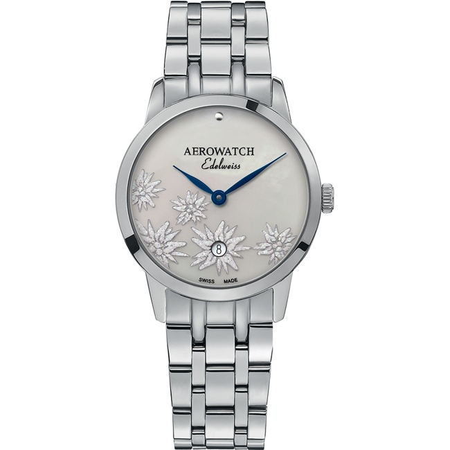 Aerowatch Renaissance Lady Edelweiss Stainless steel - A 49978 AA12 M