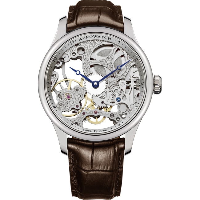 Aerowatch Renaissance Classic Skeleton Silver - A 57981 AA01