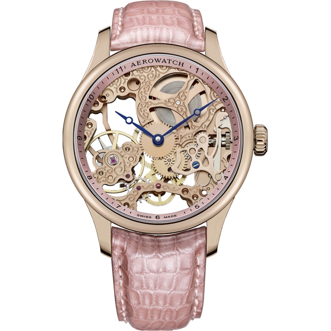 Aerowatch Renaissance Skeleton Lady Rosé - A 57981 R114