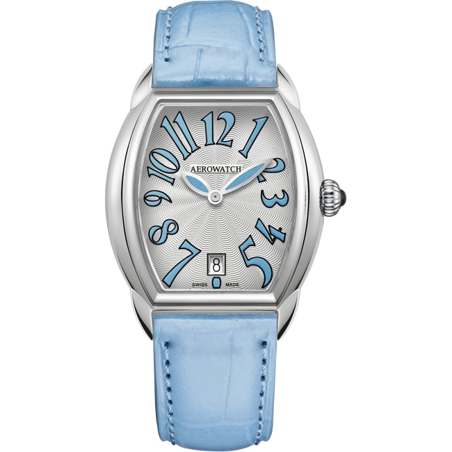 Aerowatch Streamline Lady Leder blau - A 42958 AA10