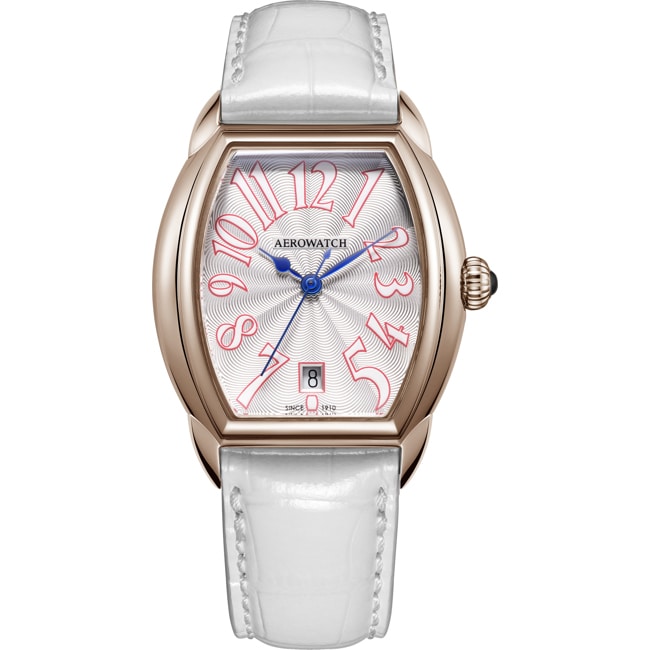 Aerowatch Streamline Lady en cuir blanc - A 42958 RO07
