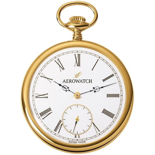 Aerowatch Montre de poche Lépine Mechanical Or jaune 18 carat - 50741 J801