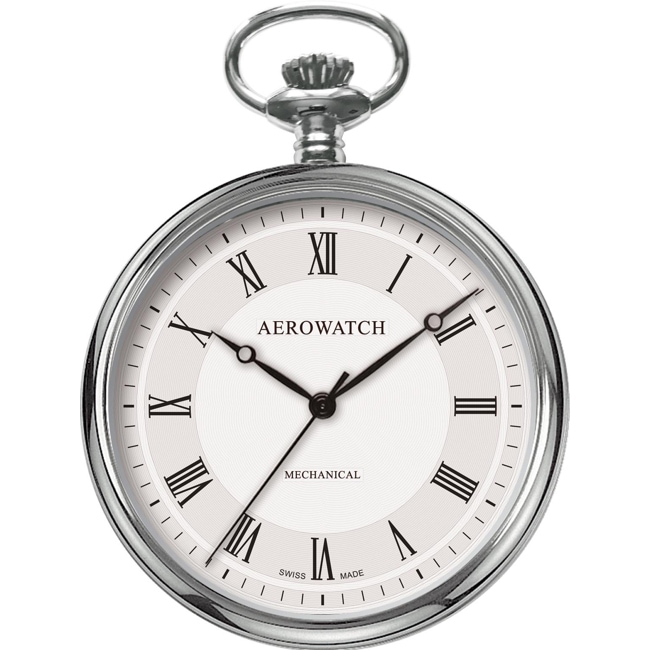 Aerowatch Pocket Watch Lépine Mechanical Silver Ø 46mm - 40828 PD02
