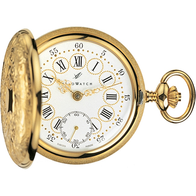 Aerowatch Pocket Watch Savonnette Mechanical Golden Ø 45mm - 55644 J501
