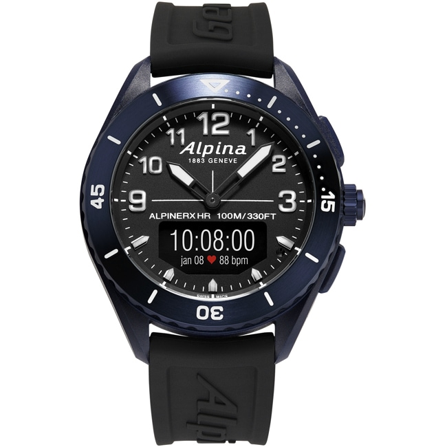 Alpina AlpinerX Alive Smartwatch Dunkelblau / Schwarz - AL-284LBBW5NAQ6