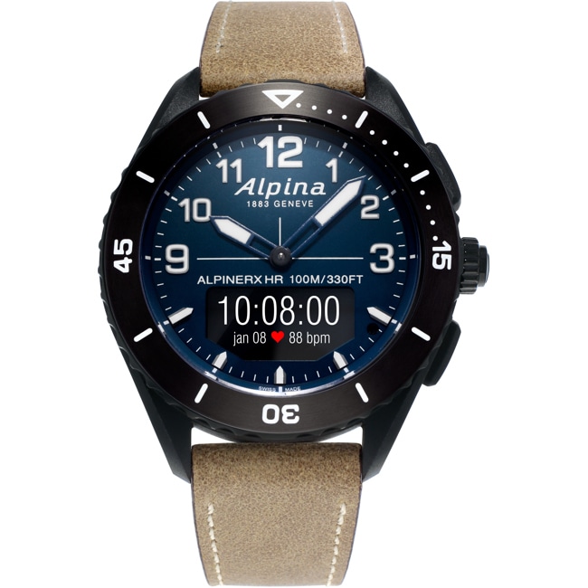 Alpina AlpinerX Alive Smartwatch Black / Beige - AL-284LNN5AQ6L