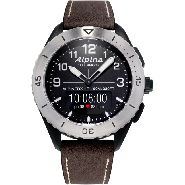 Alpina AlpinerX Alive Smartwatch Noir / Marron - AL-284LBBW5SAQ6