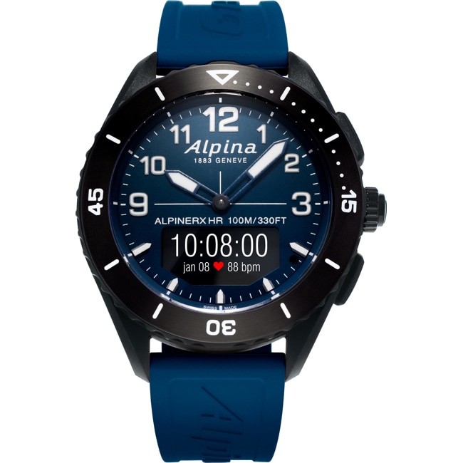 Alpina AlpinerX Alive Smartwatch Black / Dark blue - AL-284LNN5AQ6