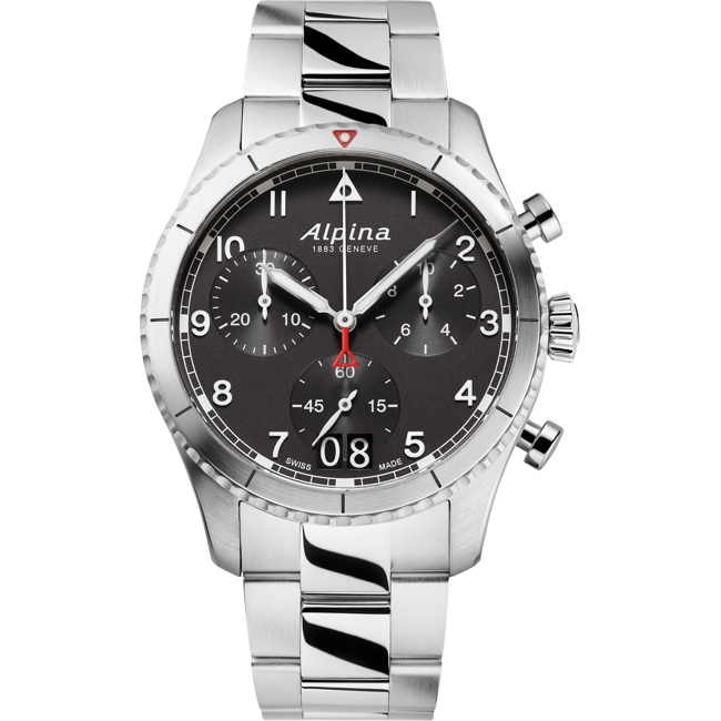 Alpina Startimer Pilot Chrono Big Date 41mm - AL-372BW4S26B