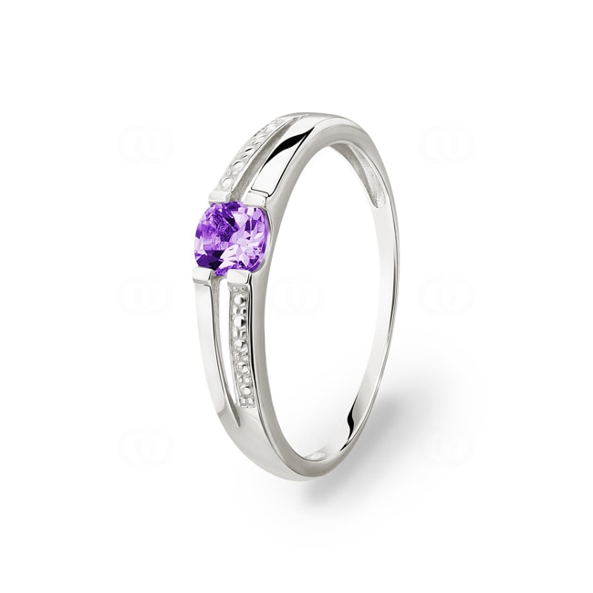 Amethyst Ring 375/9 K Weissgold - 194104.A1