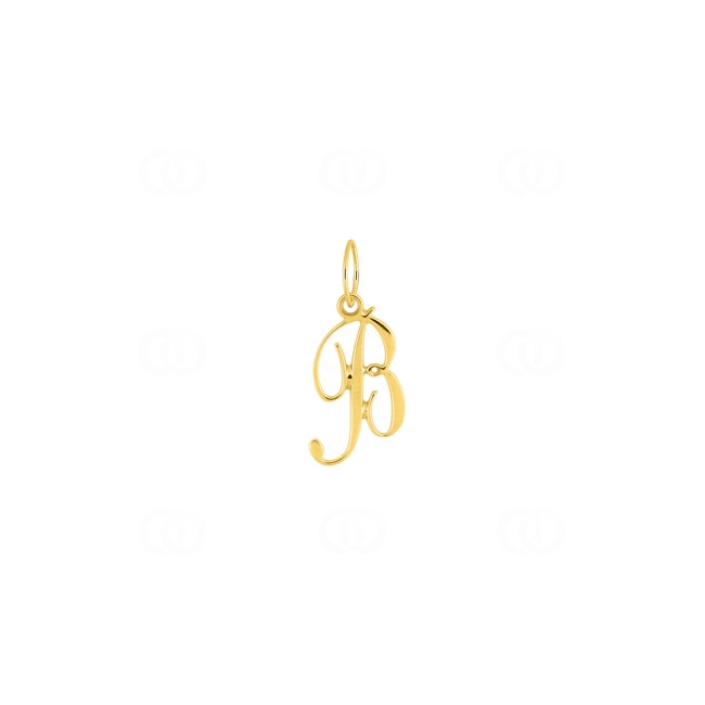 Pendant 375/9 K Yellow Gold Letter B Pendant 375/9 K Yellow Gold Letter B - 660091.B