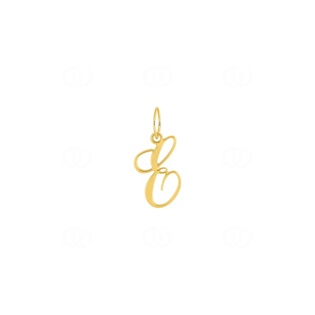 Pendentif or jaune 375/9 ct Lettre E Pendentif or jaune 375/9 ct Lettre E - 660091.E