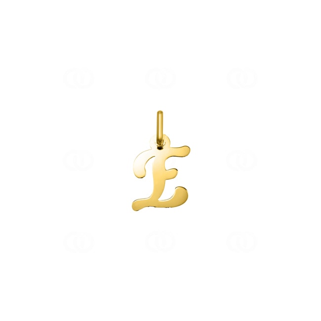 Pendentif or jaune 375/9 ct Lettre E Pendentif or jaune 375/9 ct Lettre E - 9KAY5017