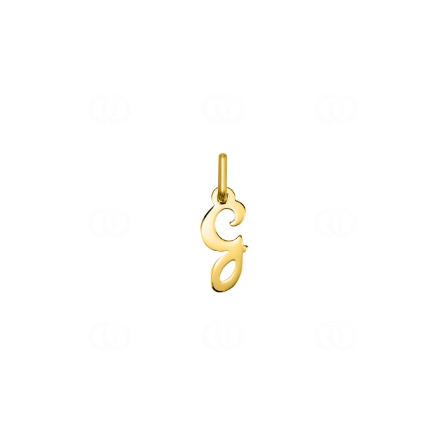 Pendentif or jaune 375/9 ct Lettre G - 9KAY5019