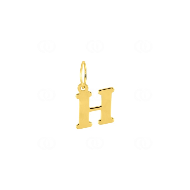 Pendentif or jaune 375/9 ct Lettre H Pendentif or jaune 375/9 ct Lettre H - 9K2950.1H