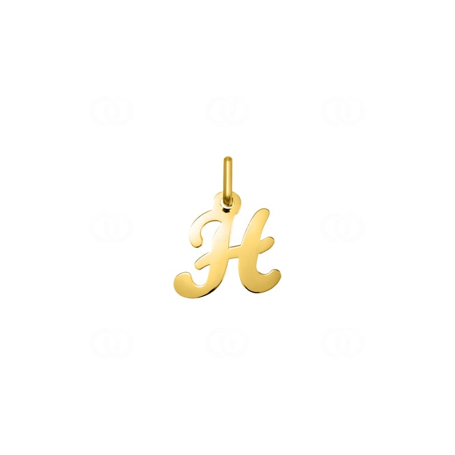Pendentif or jaune 375/9 ct Lettre H Pendentif or jaune 375/9 ct Lettre H - 9KAY5020