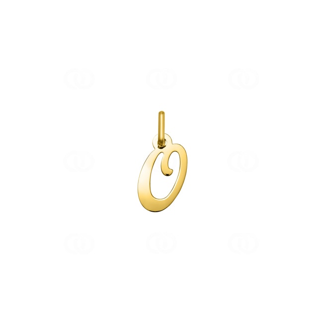 Pendant 375/9 K Yellow Gold Letter O - 9KAY5027