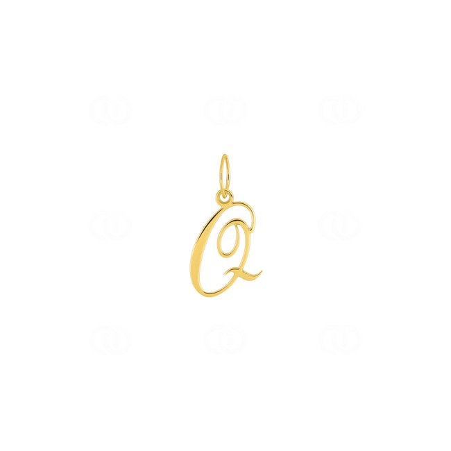 Pendentif or jaune 375/9 ct Lettre Q - 660091.Q