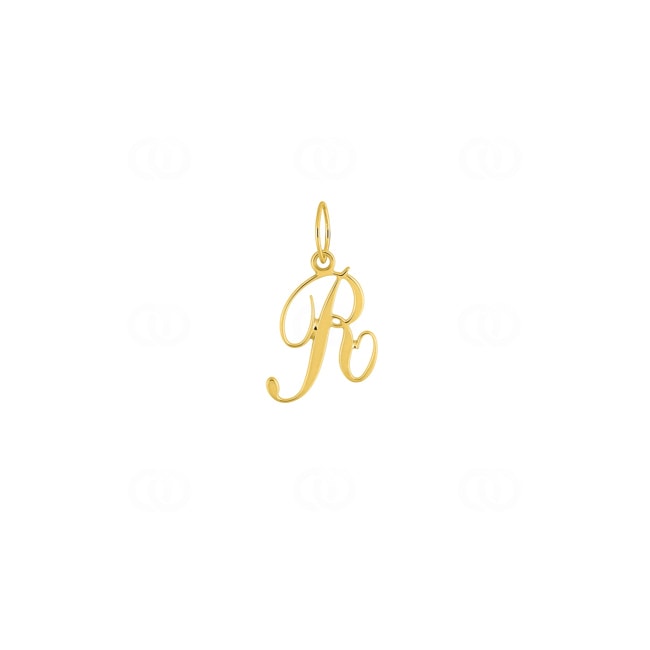 Pendentif or jaune 375/9 ct Lettre R Pendentif or jaune 375/9 ct Lettre R - 660091.R