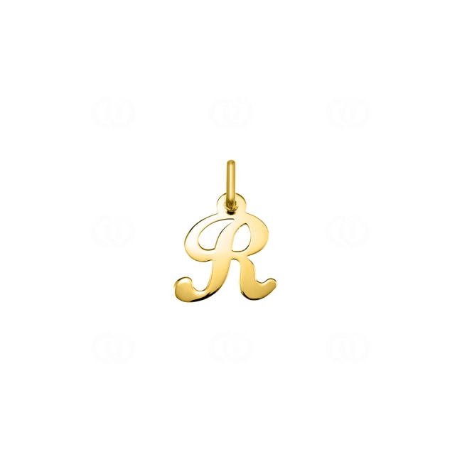 Pendentif or jaune 375/9 ct Lettre R Pendentif or jaune 375/9 ct Lettre R - 9KAY5030
