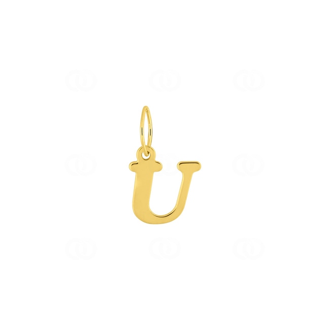 Pendant 375/9 K Yellow Gold Letter U - 9K2950.1U