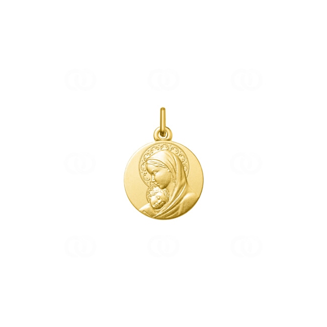 Pendant 375/9 K Yellow Gold Virgin Mary and Child - 9KAY3038