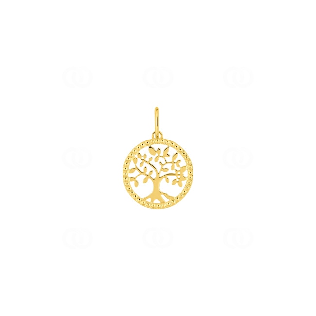 Pendentif or jaune 375/9 ct Arbre de vie Ø 12mm - 397209.00