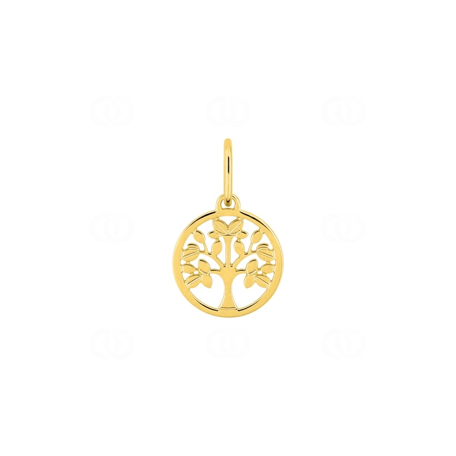 Pendentif or jaune 375/9 ct Arbre de vie Ø 9mm - 397519.00