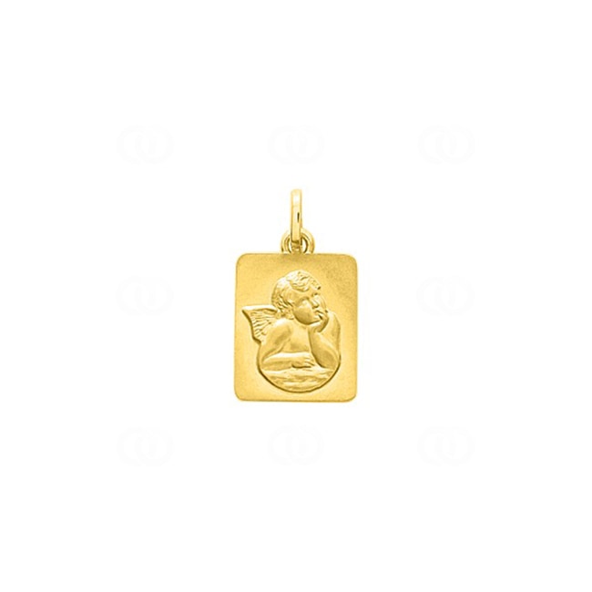 Pendant 375/9 K Yellow Gold Guardian Angel - 660002