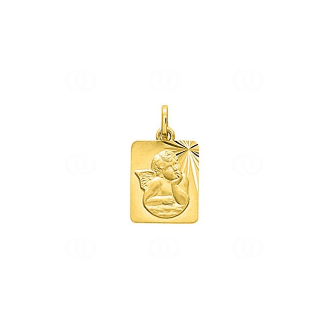 Pendentif or jaune 375/9 ct Ange gardien - 9K20834