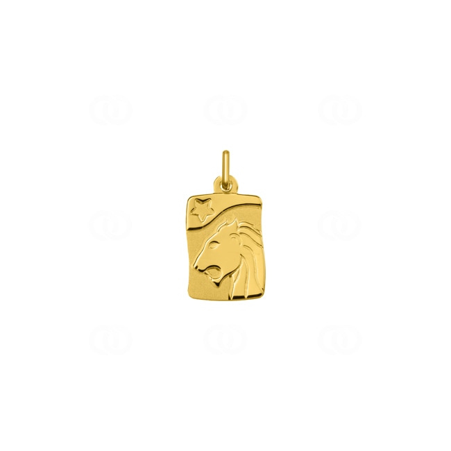 Pendant 375/9 K Yellow Gold Astrological Sign of Leo - 9KAY5007