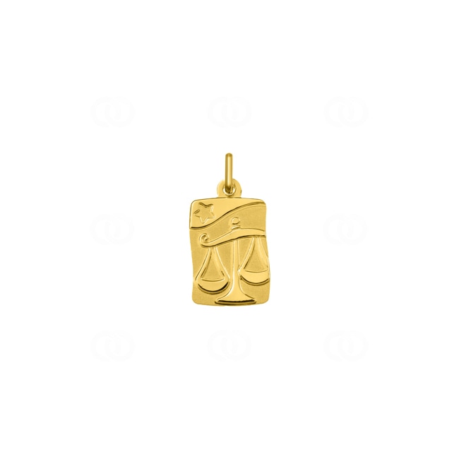 Pendant 375/9 K Yellow Gold Astrological Sign of Libra - 9KAY5008