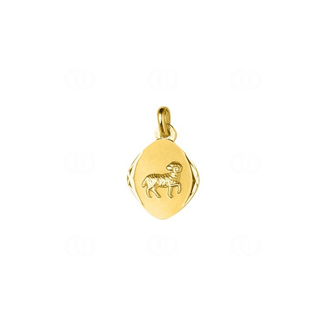 Pendant 375/9 K Yellow Gold Astrological Sign of Aries - 660134.1