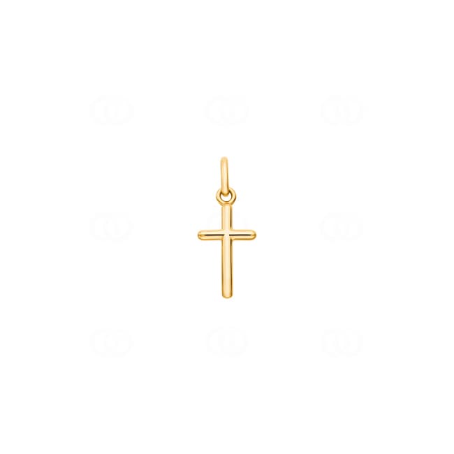 Pendentif or jaune 750/18 ct Croix 10 x 16mm - P60