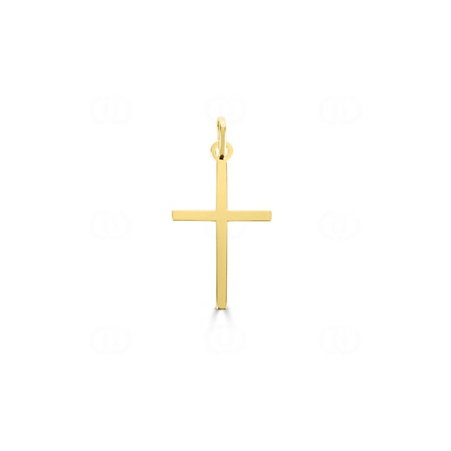 Anhänger 750/18 K Gelbgold Kreuz 10 x 16mm - 7409.1