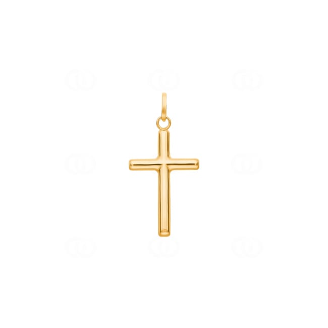 Pendant 750/18 K Yellow Gold Cross 10x16mm - 2798