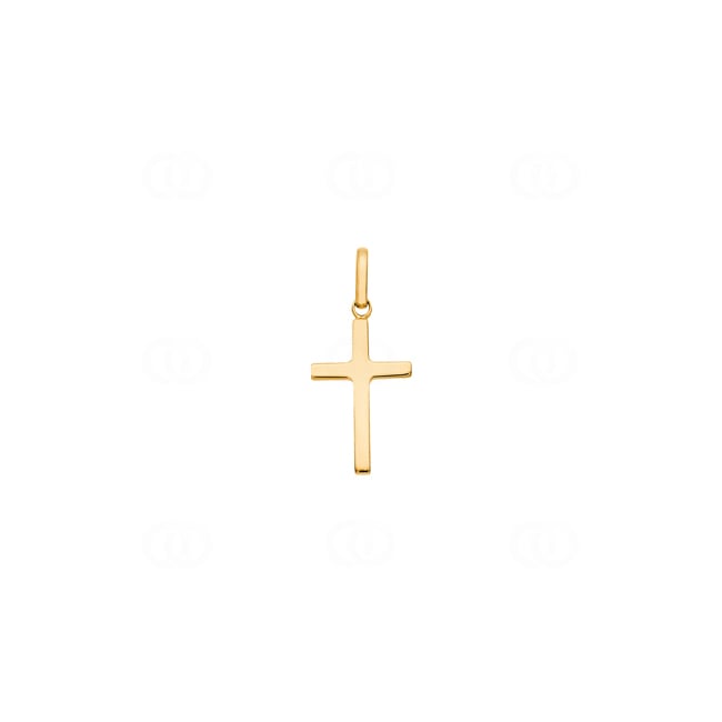 Anhänger 750/18 K Gelbgold Kreuz 10x16mm - P21