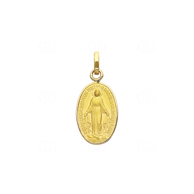 Pendant 750/18 K Yellow Gold Milagrosa Immaculata 11x17mm - 20490