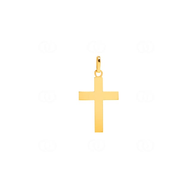 Pendentif or jaune 750/18 ct Croix 11x18mm - 742