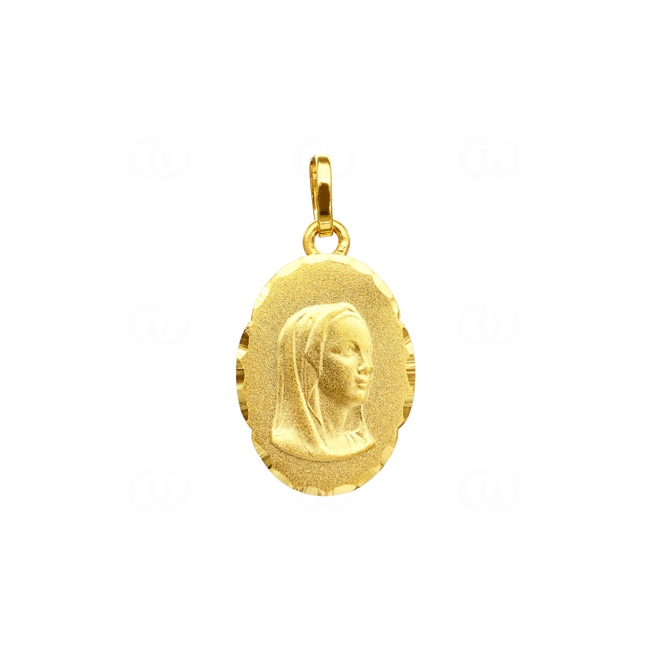 Pendentif or jaune 750/18 ct Vierge marie 12 x 16mm - 20721