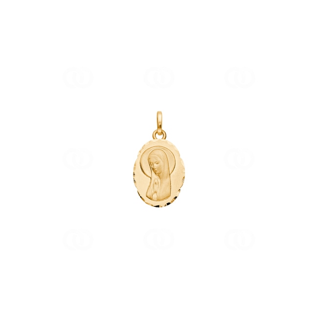 Pendant 750/18 K Yellow Gold Virgin Mary 12x16mm - 20720