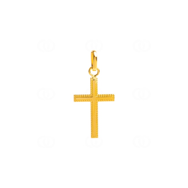 Pendentif or jaune 750/18 ct Croix 13x20mm - 7441