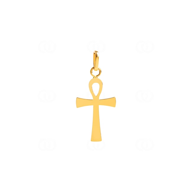 Pendant 750/18 K Yellow Gold Anch-Cross 13x21mm - P34