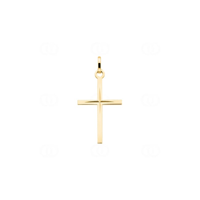 Pendant 750/18 K Yellow Gold Cross 14 x 21mm - P35.4