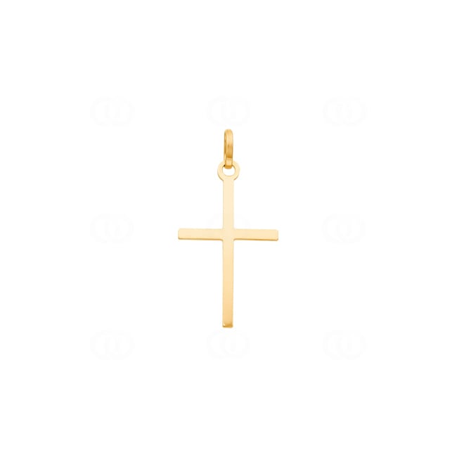 Anhänger 750/18 K Gelbgold Kreuz 14x21mm - P35