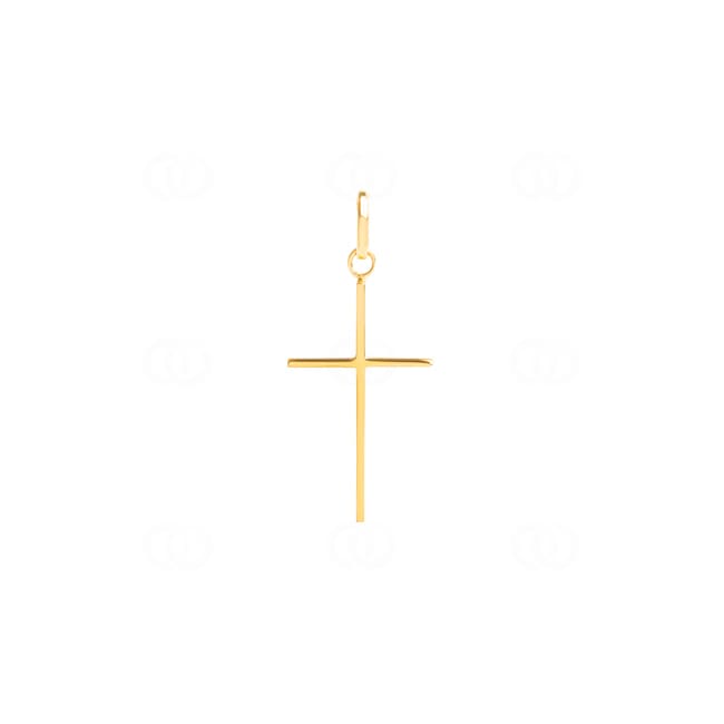 Anhänger 750/18 K Gelbgold Kreuz 14x21mm - 748