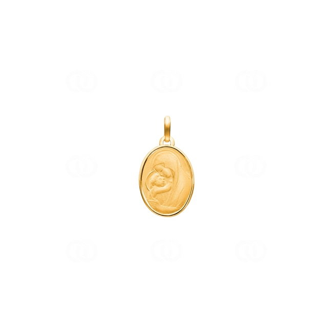 Anhänger 750/18 K Gelbgold Madonna mit Kind 15x19mm - 35419