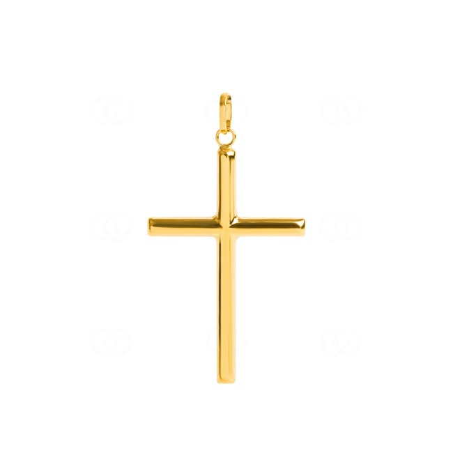 Pendentif or jaune 750/18 ct Croix 16x27mm - P62