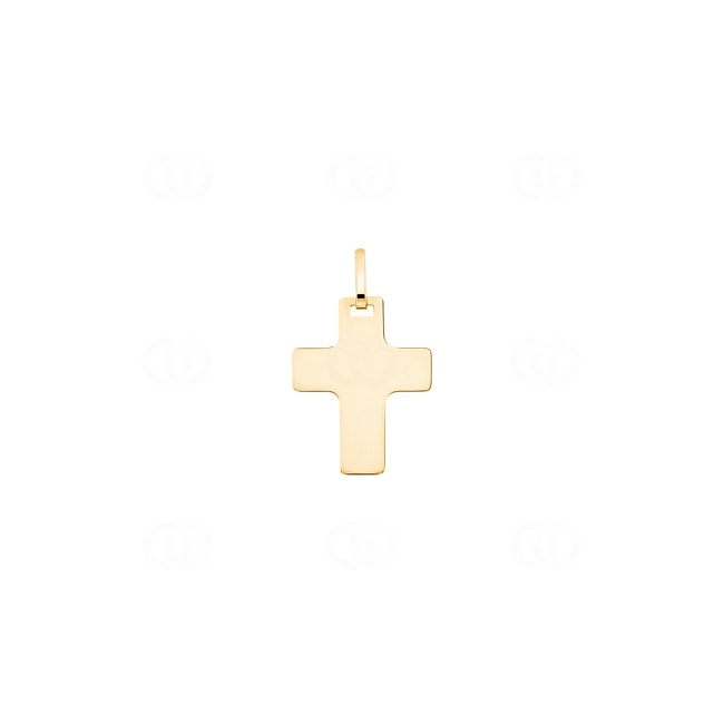 Pendentif or jaune 750/18 ct Croix 17x22mm - P45